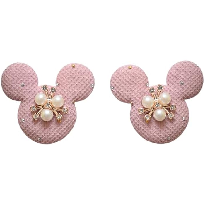 Daphne 2 Piecesteddy Bear Shape Hair Ties - Pink - Image 3
